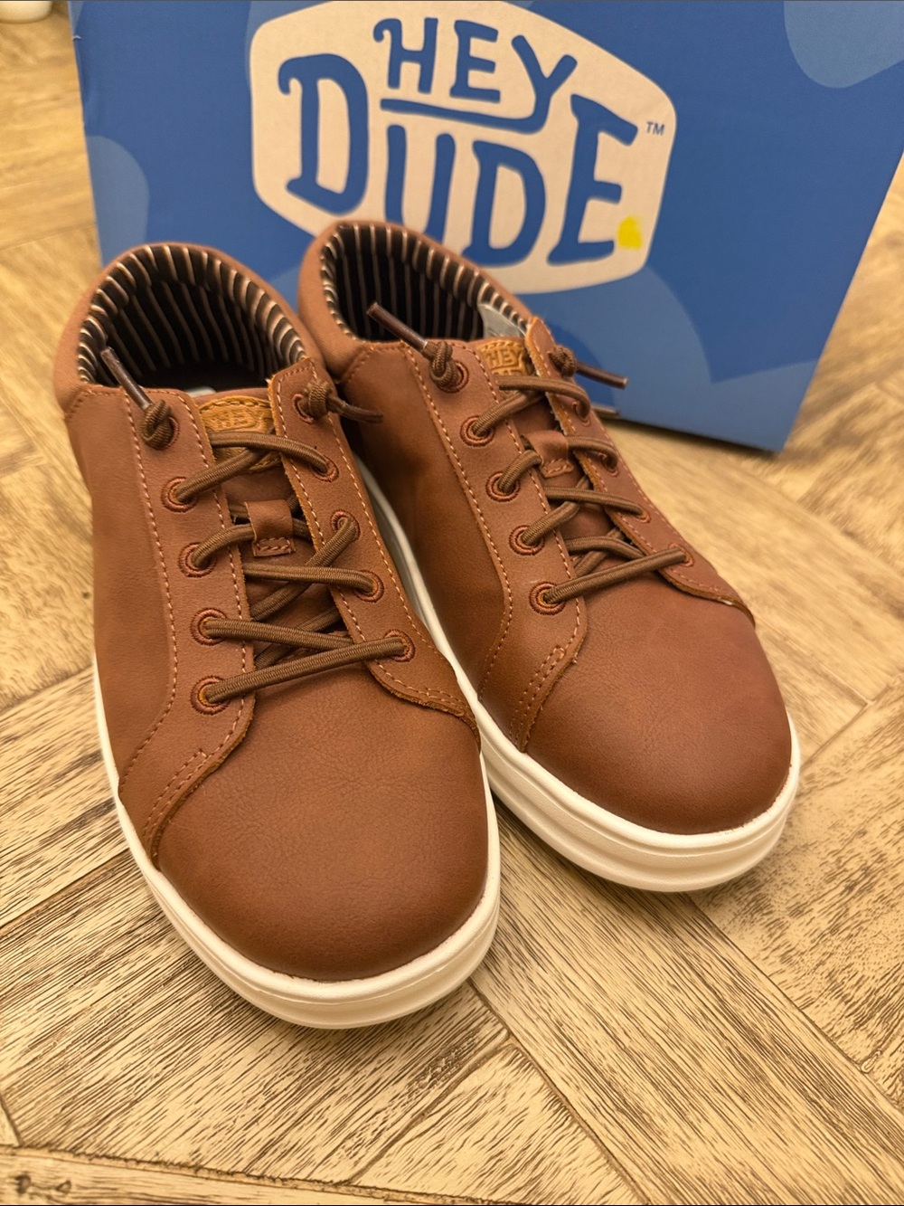 Hey Dude Kids Brown Casual Sneakers Paul Pro